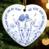 Custom Ceramic Ornament - Personalized Best Friend Christmas Birthday Gifts For Women, Besties, Sisters, BFF - Together We Shine The Most