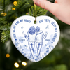 Custom Ceramic Ornament - Personalized Best Friend Christmas Birthday Gifts For Women, Besties, Sisters, BFF - Together We Shine The Most