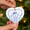 Custom Ceramic Ornament - Personalized Best Friend Christmas Birthday Gifts For Women, Besties, Sisters, BFF - Together We Shine The Most