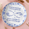 Custom Full-Print Round Jewelry Dish - Personalized Best Friend Birthday Gifts For Women, Besties, Sisters, BFF - Blooming Together Like Wildflowers