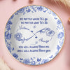 Custom Full-Print Round Jewelry Dish - Personalized Best Friend Birthday Gifts For Women, Besties, Sisters, BFF - Blooming Together Like Wildflowers