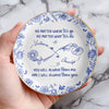 Custom Full-Print Round Jewelry Dish - Personalized Best Friend Birthday Gifts For Women, Besties, Sisters, BFF - Blooming Together Like Wildflowers