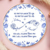 Custom Full-Print Round Jewelry Dish - Personalized Best Friend Birthday Gifts For Women, Besties, Sisters, BFF - Blooming Together Like Wildflowers