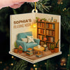 Custom Acrylic Ornament - Personalized Christmas Bookish Gifts For Book Lovers, Bookworms, Readers - A Reading Nook Made Of Dreams