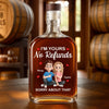 Custom Whiskey Bottle - Personalized Anniversary Wedding Gifts For Husband And Wife, Him And Her, Wine, Bourbon, Whiskey Lovers - Lifetime Contract, No Escape