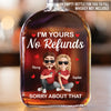 Custom Whiskey Bottle - Personalized Anniversary Wedding Gifts For Husband And Wife, Him And Her, Wine, Bourbon, Whiskey Lovers - Lifetime Contract, No Escape