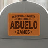 Gorra De Malla Con Parche De Cuero Personalizada - Regalos De Cumpleaños Personalizados Para Papá, Abuelo - Papá Y Orgulloso Cada Día