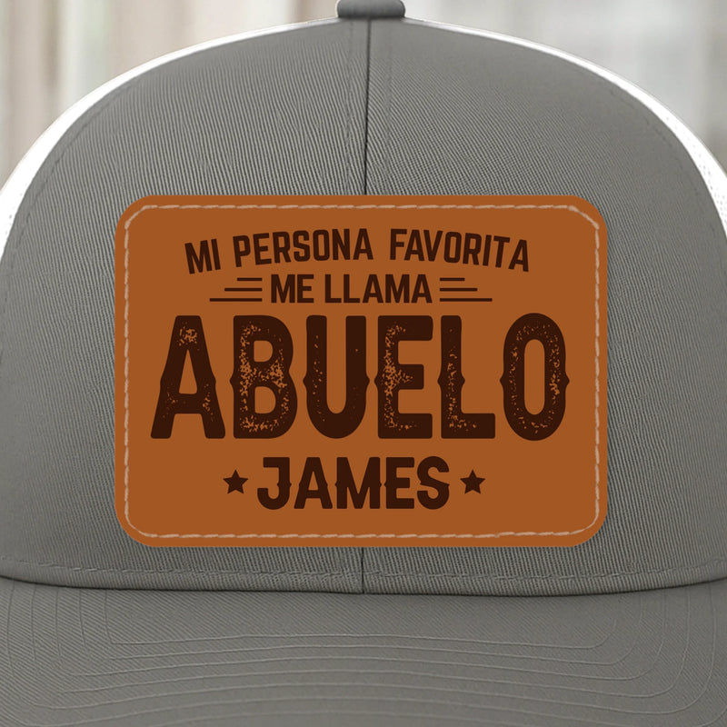 Gorra De Malla Con Parche De Cuero Personalizada - Regalos De Cumpleaños Personalizados Para Papá, Abuelo - Papá Y Orgulloso Cada Día