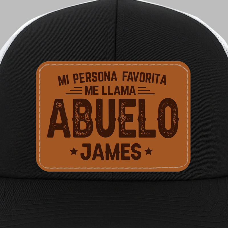 Gorra De Malla Con Parche De Cuero Personalizada - Regalos De Cumpleaños Personalizados Para Papá, Abuelo - Papá Y Orgulloso Cada Día