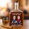 Custom Whiskey Bottle - Personalized Birthday Gifts For Dad, Son - Bond Stronger Than Whiskey