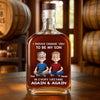 Custom Whiskey Bottle - Personalized Birthday Gifts For Dad, Son - Bond Stronger Than Whiskey