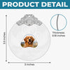 Custom Photo Glass Ornament - Personalized Pet Christmas Memorial Sympathy Gifts For Dogs, Cats - Paws Print Memories In Heart