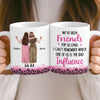Custom Mug - Personalized Best Friend Christmas Birthday Gifts For Women, Besties, Sisters, BFF - Life Is Better With Besties