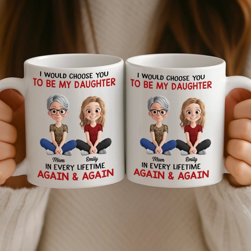 Custom Name Mother Daughter Gifts - Personalized Mugs
