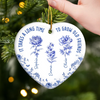 Custom Ceramic Ornament - Personalized Best Friend Birthday Gifts For Women, Besties, Sisters, BFF - Together Is My Favorite Place