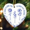 Custom Ceramic Ornament - Personalized Best Friend Birthday Gifts For Women, Besties, Sisters, BFF - Together Is My Favorite Place