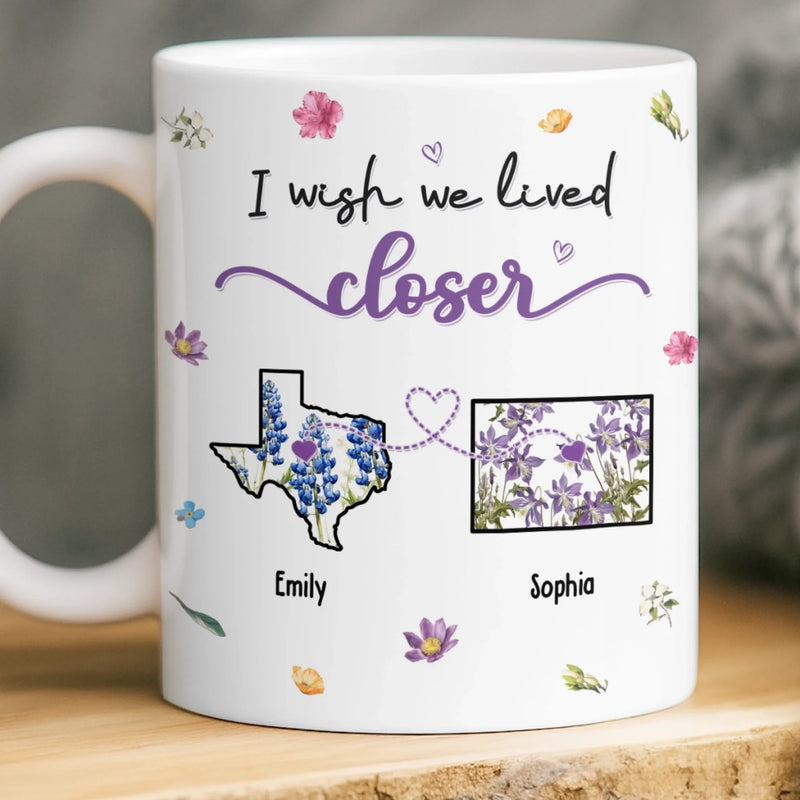 Custom Name Long Distance Gifts for Someone Special - Personalized Mug