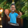 Custom Photo Acrylic Ornament - Personalized Christmas Birthday Sport Gifts For Sports Lovers - Hoop Legend In The Making
