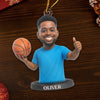Custom Photo Acrylic Ornament - Personalized Christmas Birthday Sport Gifts For Sports Lovers - Hoop Legend In The Making