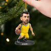 Custom Photo Acrylic Ornament - Personalized Christmas Birthday Sport Gifts For Sports Lovers - Festive Fast Break