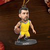 Custom Photo Acrylic Ornament - Personalized Christmas Birthday Sport Gifts For Sports Lovers - Festive Fast Break