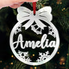 Custom Mirrored Acrylic Ornament - Personalized  Christmas Birthday Gifts For Mom, Dad, Kids - Sparkle Season