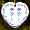 Custom Ceramic Ornament - Personalized Best Friend Birthday Gifts For Women, Besties, Sisters, BFF - Together Is My Favorite Place