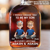 Custom Whiskey Bottle - Personalized Birthday Gifts For Dad, Son - Bond Stronger Than Whiskey