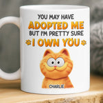 Custom Name Funny Cat Adoption Gifts for Cat Lovers - Personalized Mugs