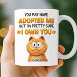 Custom Name Funny Cat Adoption Gifts for Cat Lovers - Personalized Mugs