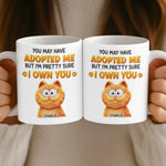 Custom Name Funny Cat Adoption Gifts for Cat Lovers - Personalized Mugs