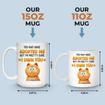 Custom Name Funny Cat Adoption Gifts for Cat Lovers - Personalized Mugs