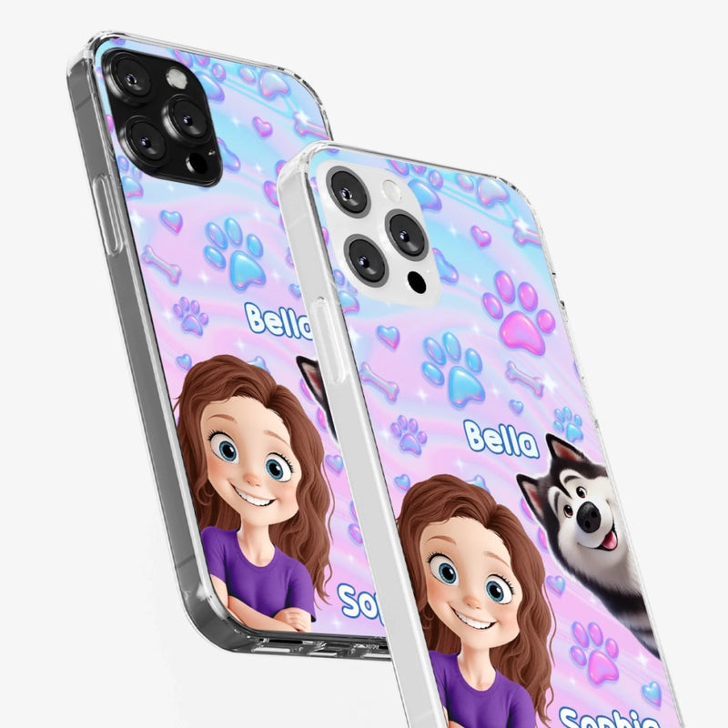 Custom Clear Phone Case - Personalized Birthday Gifts For Dog Lovers, Dog Dad And Mom - Pawfectly Yours