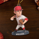 Custom Photo Baseball Player Christmas Gifts for Baseball Fans - Personalized Ornament