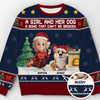 Custom Unisex Ugly Sweatshirt - Personalized  Christmas Birthday Gifts For Dog Cat Lovers, Dog Dad And Mom, Cat Owners - Forever My Fur Family