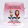 Custom Gradient Glass Mug - Personalized Birthday Gifts For Mom, Daughter - You, My Choice Every Time