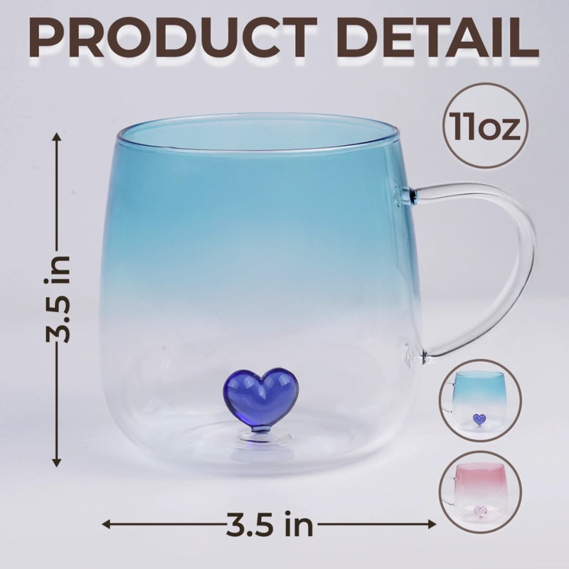 Custom Gradient Glass Mug - Personalized Birthday Gifts For Mom, Daughter - You, My Choice Every Time