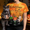 Custom Unisex T-shirt - Personalized Halloween Birthday Gifts For Mom, Grandma - Pumpkin Nights Filled With Laughter