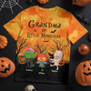Custom Unisex T-shirt - Personalized Halloween Birthday Gifts For Mom, Grandma - Pumpkin Nights Filled With Laughter