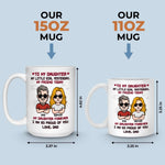 Custom Name Daughter Gifts from Dad - Personalized Mugs