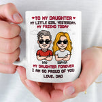 Custom Name Daughter Gifts from Dad - Personalized Mugs