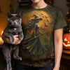 Custom Unisex T-shirt - Personalized Halloween Witchy Gifts For Besties, Sisters, BFF, Family, Yourself - Magic Flows Through My Soul