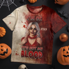 Custom Photo Unisex T-shirt - Personalized Halloween Witchy Gifts For Besties, Sisters, BFF, Family, Yourself - Haunted Vibes All Around Me