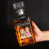 Custom Glass Whiskey Bottle - Personalized Best Friend Birthday Gifts For Women, Besties, Sisters, BFF , Wine, Bourbon, Whiskey Lovers - Forever Drunk On Friendship