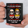 Custom Black Mug - Personalized Birthday Gifts For Dad, Son - Two Generations One Bond
