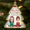 Custom Acrylic Ornament - Personalized Best Friend Christmas Birthday Gifts For Women, Besties, Sisters, BFF - Sharing Laughs Under Christmas Lights