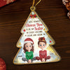 Custom Acrylic Ornament - Personalized Best Friend Christmas Birthday Gifts For Women, Besties, Sisters, BFF - Sharing Laughs Under Christmas Lights