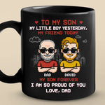 Custom Name Father Son Gifts - Personalized Mugs