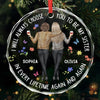 Custom Circle Glass Ornament - Personalized Best Friend Christmas Birthday Gifts For Women, Besties, Sisters, BFF - Christmas Is Better With Besties