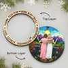 Custom Double Layer Wooden Ornament - Personalized Best Friend Christmas Birthday Gifts For Women, Besties, Sisters, BFF - Memories Made Merry With Friends